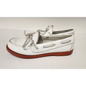 Ralph Lauren Vintage 1970s Youth Merton leather Camper Boat shoes Size 1M White